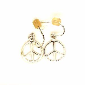 925 Silver Peace Earrings